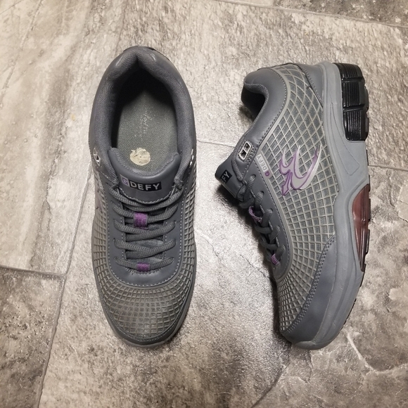 Gravity Defyer Versoshock Trampoline Flexnet II Gray Purple Woman's 9 Comfort - Picture 3 of 11